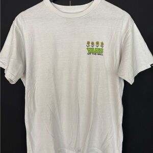 Vans White Tee with Floral Detail